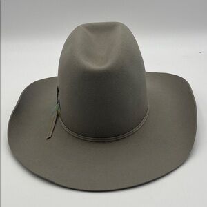 Stylish Gray Wide Brim Hat UNIQUE HARD TO FIND!!